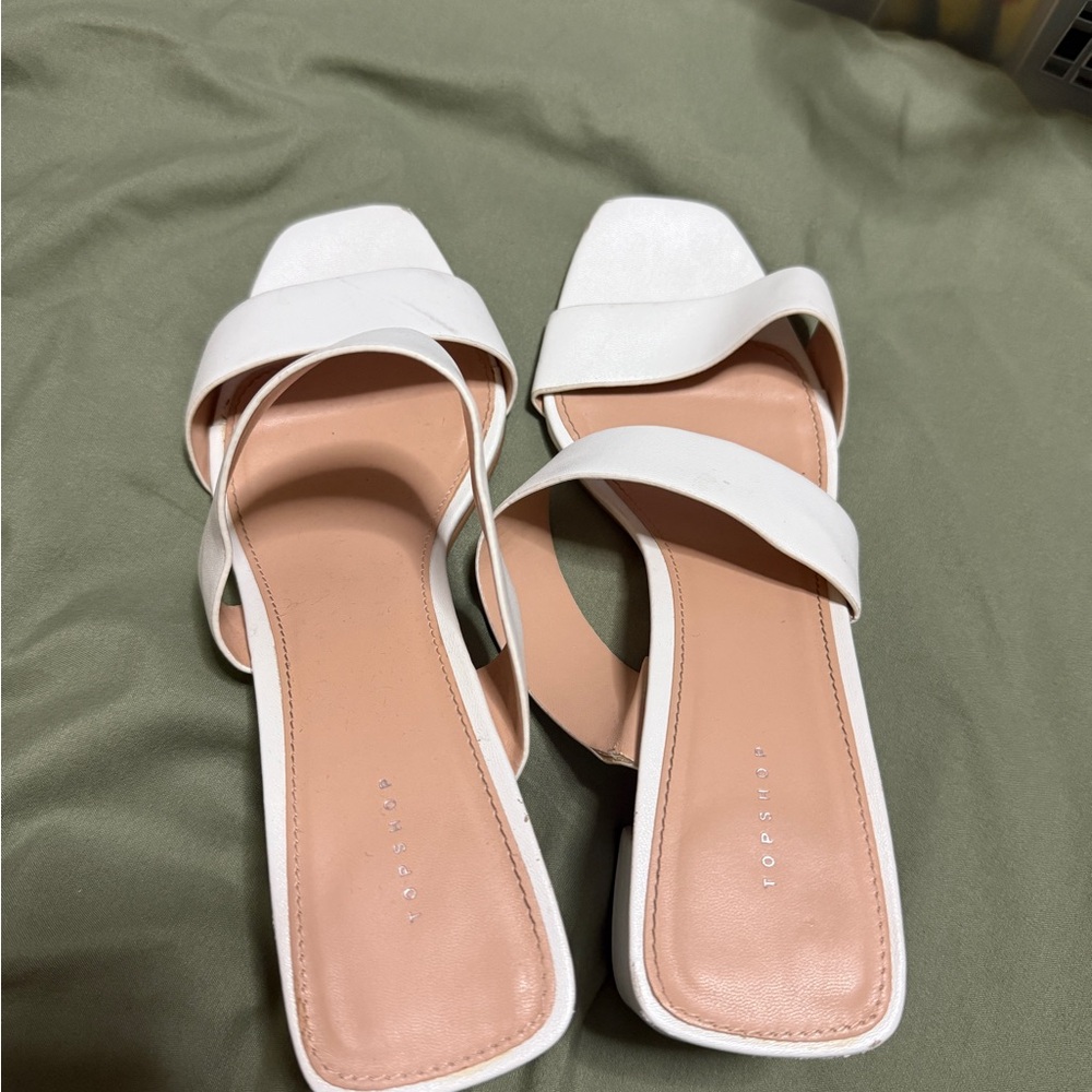 Topshop Cream Women's Sandals